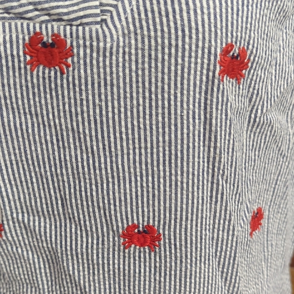 Crown & Ivy Blue Striped Tank with Red Accents - Picture 5 of 7